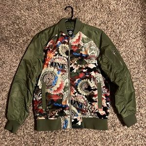 Olive Green Bomber Jacket